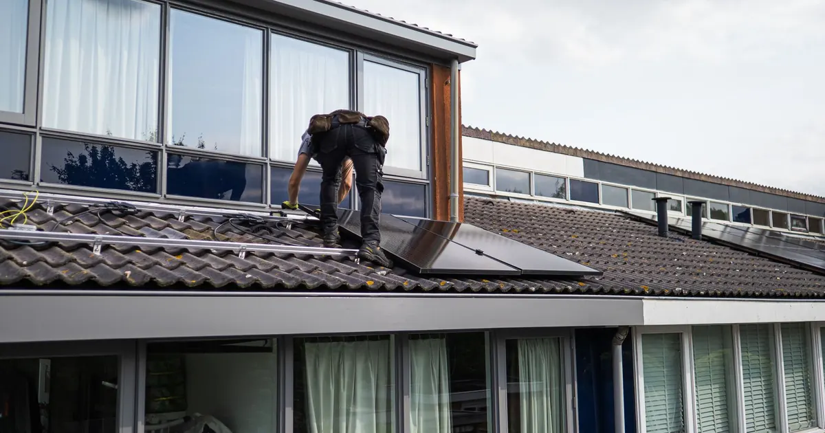 Installation de panneaux solaires